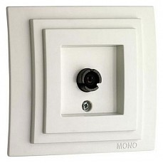 ТВ-розетка проходная без рамки mono electric despina - larissa 500-000105-137